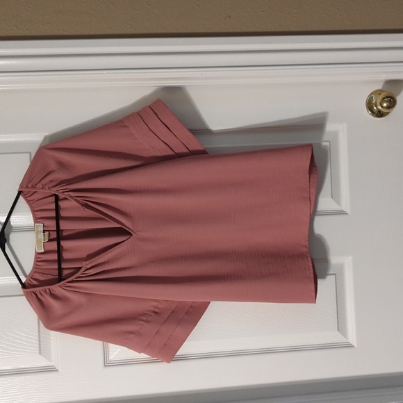 Michael Kors Dusty Rose Top With Flare Sleeve - Picture 1 of 5